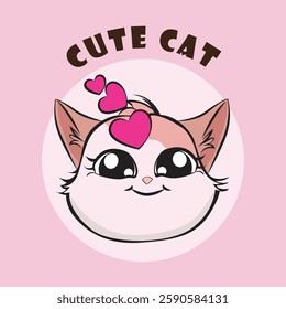 Adorable cat expression vector with various cute emotions, perfect for stickers, prints, social media, and more. High-quality, scalable, and ideal for designers, cat lovers, and creative projects!