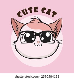 Adorable cat expression vector with various cute emotions, perfect for stickers, prints, social media, and more. High-quality, scalable, and ideal for designers, cat lovers, and creative projects!