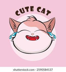 Adorable cat expression vector with various cute emotions, perfect for stickers, prints, social media, and more. High-quality, scalable, and ideal for designers, cat lovers, and creative projects!