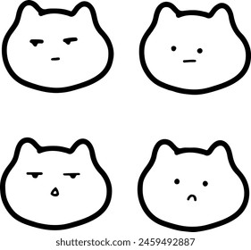 Adorable Cat Illustrations | Cute Hand Drawings | For Creative Projects | Minimalist Design