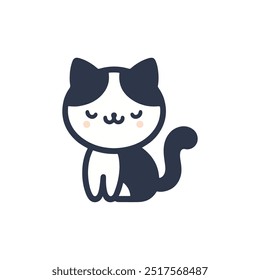 Adorable Cat Mascot Logo Design