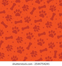 Adorable Cats and Dogs Theme Seamless Background Pattern for Pet Lovers