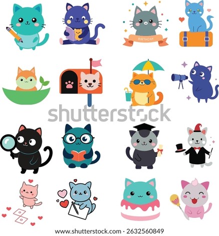 Adorable Cats in Whimsical Adventures: Celebrating Curiosity, Friendship, Magic, and Everyday Joys with Playful Felines