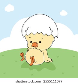 Adorable Chick Hatches From Egg