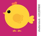 Adorable chicken in vector