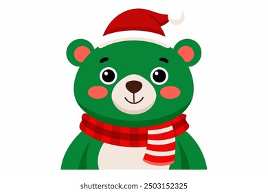 Adorable Christmas Teddy Vector Graphics for Holiday Design Projects Ideal for Greeting Cards, Logos, Illustrations, Gift Tags, and Unique Seasonal Branding to Add a Touch of Festive Cheer