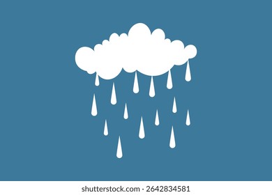 Adorable clouds raining multicolor drops in cartoon style, vibrant weather-themed vector art, pastel sky background, soft and cute illustration for children’s books, prints, or greeting cards

