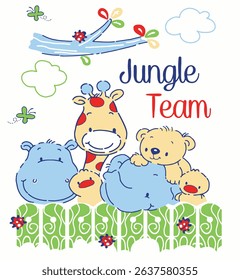 Adorable and colorful cartoon illustration for kids — perfect for storybooks, posters, and educational materials. Fun characters that spark imagination and joy!