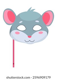Adorable and Colorful Cartoon Mouse Mask Perfect for Kids Parties and Celebrations