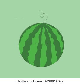 Adorable and colorful Cartoon Watermelon Illustration that embodies a cheerful vibe