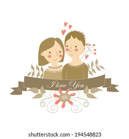Adorable couple in love
