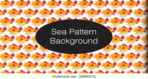 Adorable Cute animal ocean pattern background. you can use printing, pillow, backcover