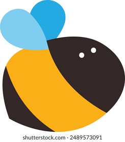 adorable cute bee character vector image