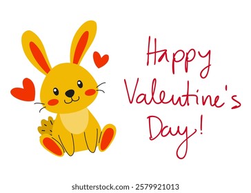 An Adorable and Cute Bunny Designed for a Perfect Valentines Day Celebration Gift