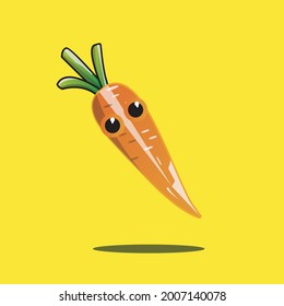 adorable and cute carrot vector design