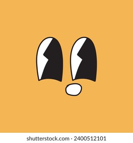adorable cute cartoon expression face