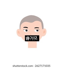 Adorable cute expression boy cartoon