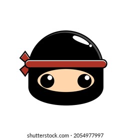 Adorable and cute ninja mascot. Vector illustration.