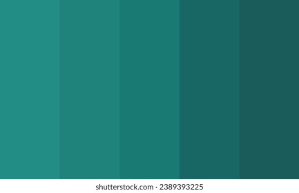 Adorable Dark Turquoise Terror Color Palette Vector Illustration