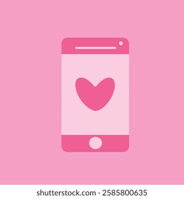 Adorable Valentine’s Day phone design featuring hearts, love messages, and a romantic theme. 