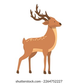 Adorable deer icon cartoon vector. Nature baby. Wildlife mammal