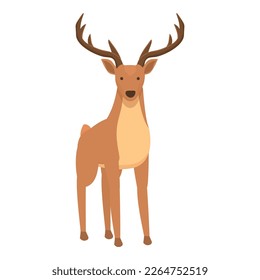 Adorable deer icon cartoon vector. Forest animal. Wildlife baby