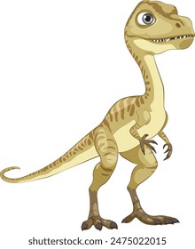 Adorable dinosaur standing with a friendly expression