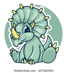 adorable dinosaurus character