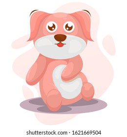 adorable dog mascot cartoon vector