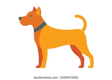 Adorable dog snapshot vector illustration