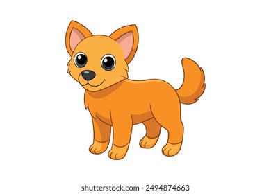 Adorable Dog Vector Illustration Cartoon, Clip art, Line Art Design for Printable Graphics.