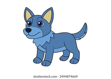 Adorable Dog Vector Illustration Cartoon, Clip art, Line Art Design for Printable Graphics.