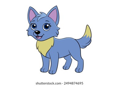 Adorable Dog Vector Illustration Cartoon, Clip art, Line Art Design for Printable Graphics.