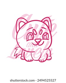 adorable dog vector with text cute and lovely background