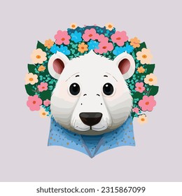 Perros adorables adornados con flores, creando una visión caprichosa y reconfortante. Experimenta la alegría de la compañía canina y la belleza de la naturaleza