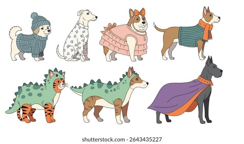 Adorable Dogs in Funny Costumes and Sweaters A Celebration of Canine Fashion