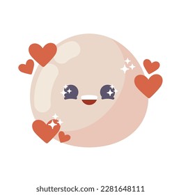 adorable emoji kawaii icon isolated