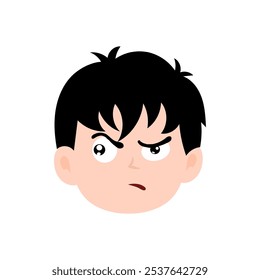 adorable emoticon boy charater design