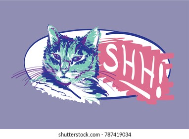 Adorable & emotional kittens say exactly what they mean. Or, turn off their message layer and add your own! Each outline and fill is isolated on clearly labeled layers for easy customization.