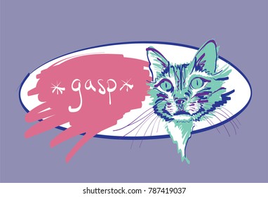 Adorable & emotional kittens say exactly what they mean. Or, turn off their message layer and add your own! Each outline and fill is isolated on clearly labeled layers for easy customization.