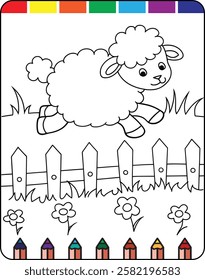 Adorable Farmyard Animals Coloring Pages for Kids, Fun and Educational Farm Animal Coloring Sheets, Cute Farmyard Creatures Printable Coloring Pages