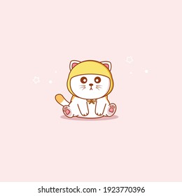 Adorable Fat Cat Vector Illustration