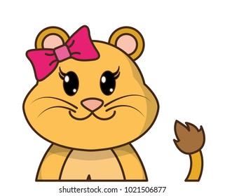 adorable female lion cute animal