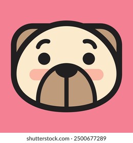 Adorable flat vector pet faces to enhance your designs! Perfect for prints, stickers, and more. Easy to customize, high-quality vectors capture the charm of your favorite pets with a clean looks.