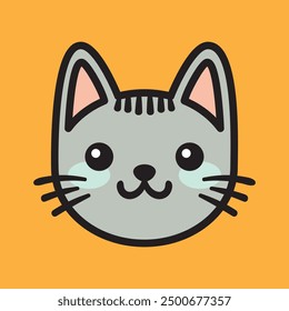 Adorable flat vector pet faces to enhance your designs! Perfect for prints, stickers, and more. Easy to customize, high-quality vectors capture the charm of your favorite pets with a clean looks.