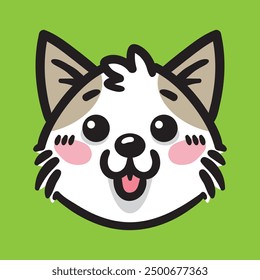 Adorable flat vector pet faces to enhance your designs! Perfect for prints, stickers, and more. Easy to customize, high-quality vectors capture the charm of your favorite pets with a clean looks.