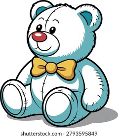 Adorable fluffy toy bear
