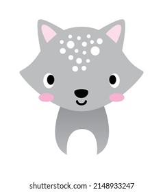 Adorable full editable illustration of baby cat.