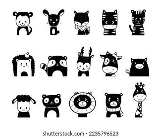 Adorable fully editable montessori flashcards set of animals.