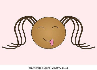 Adorable Halloween spider with a playful face and quirky tongue out. Perfect for festive designs, Halloween themes, and childrens art.